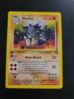 Pokemon Card 1ST EDITION Jungle Set 1999 - Rhydon 45/64 - Image 1