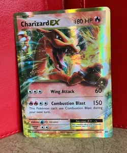 Pokemon TCG Charizard EX - XY Evolutions Holo Card #12/108 NM Condition - Image 1