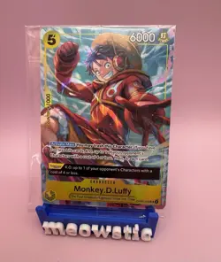 Monkey D. Luffy Alt Art Promo Card - SR - OP07-109 - NM/M Sealed One Piece - Image 1