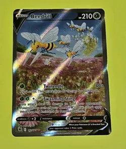 Pokemon Beedrill V #161/189 Alternative Art Astral Radiance NM TCG Card Fresh - Image 1