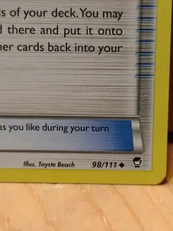 Pokemon Card 2014 TRAINER: Sail Fossil 98/111 - Image 3