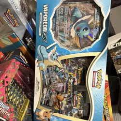 Pokemon Vaporeon-GX Special Collection Kit English TCG Card Box - Image 1