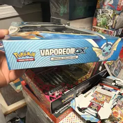 Pokemon Vaporeon-GX Special Collection Kit English TCG Card Box - Image 3
