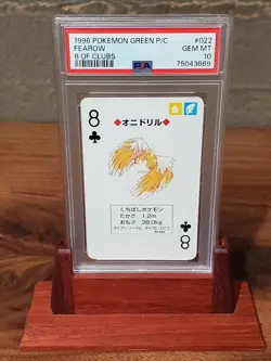 1996 Pokemon Green Back Poker Playing Card PSA 10 Lot - Image 1