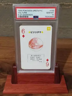 1996 Pokemon Green Back Poker Playing Card PSA 10 Lot - Image 2