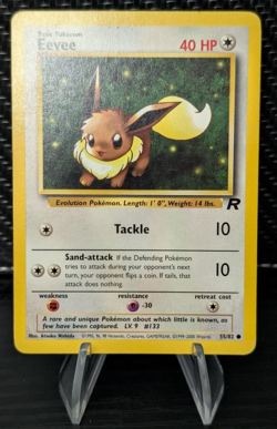 Eevee 55/82 Team Rocket 2000 WotC Vintage NM Pokemon Card TCG - Image 1