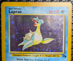 Lapras Fossil 10/62 Holo Rare 1999 Vintage WotC NM Pokemon Card TCG - Image 4