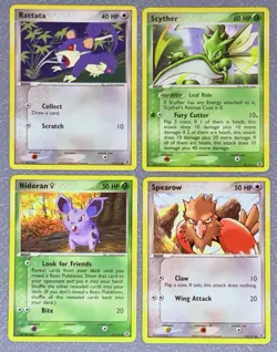 EX Fire Red Leaf Green Pokemon Card Lot Of 4 Non Holo VLP - Image 1