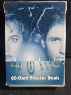 THE X-FILES 1996 COLLECTIBLE CARD GAME 60 CARD STARTER DECK OPEN BOX COMPLETE - Image 1