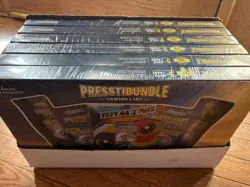 1 case 6 boxes Presstine Pokemon Card Bundle 5 Packs 50 Cards 5+ Holo Sealed Box - Image 1