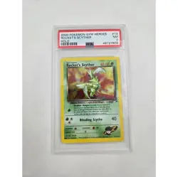 2000 Pokemon Gym Heroes Rocket's Scyther Holo 13/132 PSA 7 Rare Trading Card - Image 1