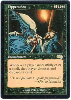 OPPRESSION X1 MAGIC MTG URZA'S SAGA EXCELLENT (EX) 1999 - Image 3