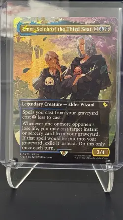 Magic MTG Emet-Selch of the Third Seat (Borderless) (Chocobo Track Foil) 0473 - Image 1