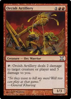 ORCISH ARTILLERY ~mtg NM 10th Edition Unc xUNPLAYED - Image 1