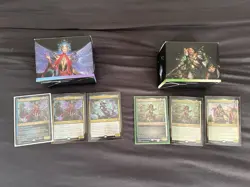 MTG Wilds of Eldraine Commander Deck Set of 2 Fae Dominion & Virtue And Valor - Image 1