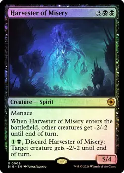 Harvester of Misery Foil Outlaws of Thunder Junction NM MTG - Image 1