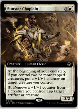 MTG #0324 Sunstar Chaplain - Extended Art (EOE) Edge of Eternities - Image 1