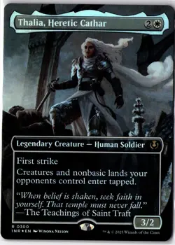 Thalia, Heretic Cathar - Borderless #0300 (Foil) (INR) Innistrad Remastered - Image 1