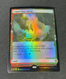 Copperline Gorge Foil MTG (ZNE) Zendikar Rising Expeditions NM Unplayed # 14 - Image 1