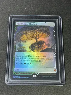 Razorverge Thicket Foil MTG (ZNE) Zendikar Rising Expeditions NM Unplayed # 15 - Image 3
