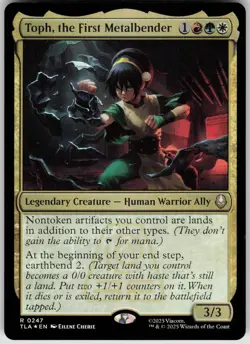 MTG Toph, the First Metalbender Foil NM Avatar: The Last Airbender Magic 247 - Image 1