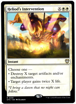 Heliod's Intervention 0081 Non Foil Rare Outlaws of Thunder Junction MTG NM - Image 1