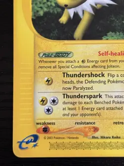 2003 Pokemon TCG Jolteon 13/144 Skyridge E-Series Non-Holo LP - Image 5