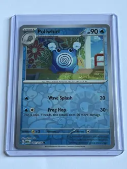 Poliwhirl 61 / 165 Pokemon Scarlet & Violet 151 2023 Near Mint Reverse Holo - Image 1