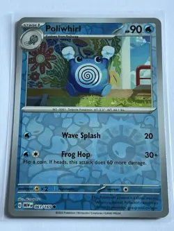 Poliwhirl 61 / 165 Pokemon Scarlet & Violet 151 2023 Near Mint Reverse Holo - Image 2