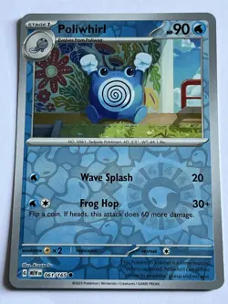 Poliwhirl 61 / 165 Pokemon Scarlet & Violet 151 2023 Near Mint Reverse Holo - Image 4