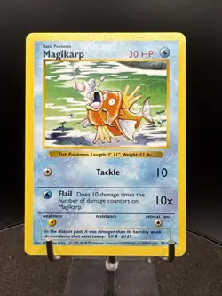 Shadowless Magikarp Base Set 35/102 Pokemon Uncommon - Image 3