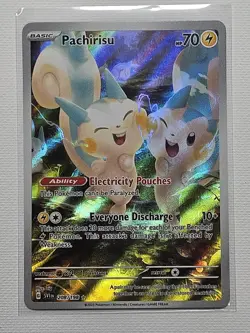 Pokemon Pachirisu 208/198 SV01: Scarlet & Violet Illustration Rare Full Art - Image 3