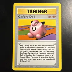 Pokemon TCG Base Set (Shadowless) #70/102 Clefairy Doll LP - Image 1