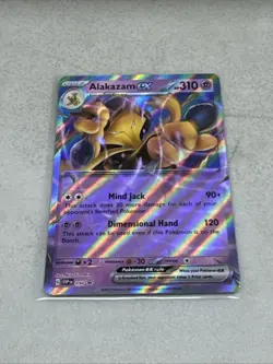Alakazam ex Error No Star Pattern Pokemon BLACK STAR Promo 050 Holo - Image 1