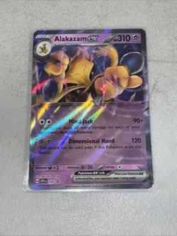 Alakazam ex Error No Star Pattern Pokemon BLACK STAR Promo 050 Holo - Image 2