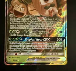 2019 Pokemon Unified Minds Rowlet Alolan Exeggutor GX Full Art #1/236 Nm/mint - Image 5