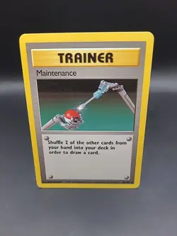 Maintenance 83/102 Uncommon Base Set WOTC Pokemon MP - Image 1