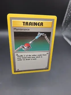 Maintenance 83/102 Uncommon Base Set WOTC Pokemon MP - Image 2