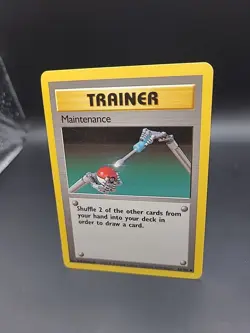 Maintenance 83/102 Uncommon Base Set WOTC Pokemon MP - Image 3