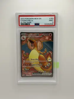 PSA 9 MINT - 2023 POKEMON MEW EN-151 ULTRA RARE #183 CHARIZARD EX - Image 1