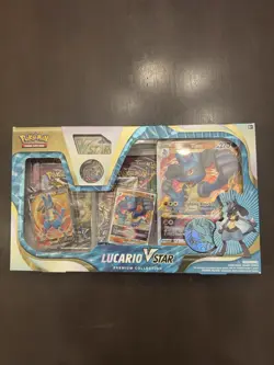 Pokemon TCG Lucario VSTAR Box Premium Collection Factory Sealed - Fusion Strike - Image 1