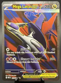 Mega Latias ex 163/132 ME01: Mega Evolution Holo Ultra Rare Pokemon TCG NM - Image 1