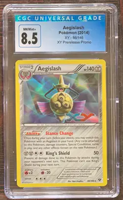 CGC 8.5 Aegislash #86 Prelease Promo Pokemon 2014 XY Set - Image 1