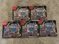 Pokemon TCG - Phantasmal Flames 3-Pack Blister - Lot Of 5 - Brand New / Sealed - Image 1