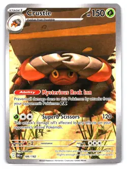 Crustle - 186/182 Illustration Rare SV10: Destined Rivals Pokemon TCG - Image 1