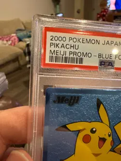 PSA 10 UBER RARE Pokemon Pikachu Meiji Promo Blue Foil Rare Japanese 2000 PSA 10 - Image 5