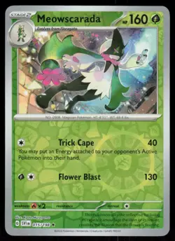 Meowscarada 015/198 Reverse Holo Rare Pokemon Scarlet & Violet NM - Image 1