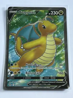 Dragonite V 76 / 78 Pokemon GO 2022 Near Mint Full Art Holo Ultra Rare - Image 2