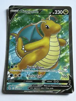 Dragonite V 76 / 78 Pokemon GO 2022 Near Mint Full Art Holo Ultra Rare - Image 4