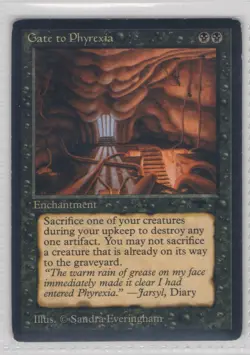 Gate to Phyrexia Antiquities - 1994 magic the gathering mtg - ACTUAL CARD - Image 1